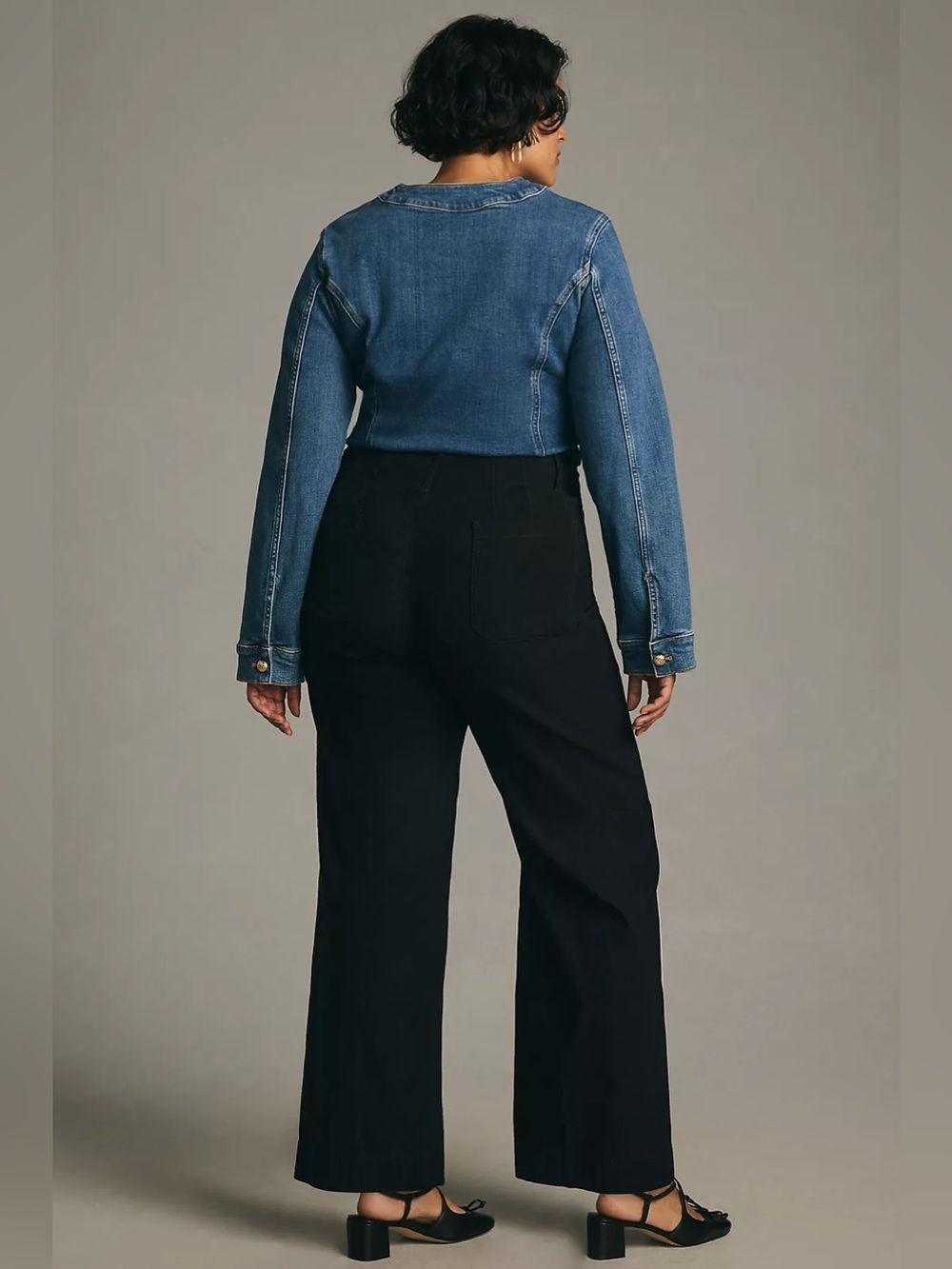 Maeve Anthropologie The Colette Black Wide-Leg Full-Length Pant | Women’s 20W - Picture 15 of 16